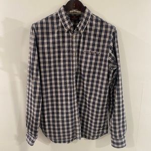 Scotch & Soda Plaid Long Sleeve Button Down Mens XL